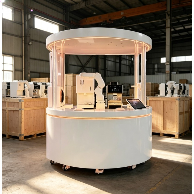 Coffee Equipment Service - Автоматизированная кофемашина-бариста с 6-осевым роботом-манипулятором, настраиваемая