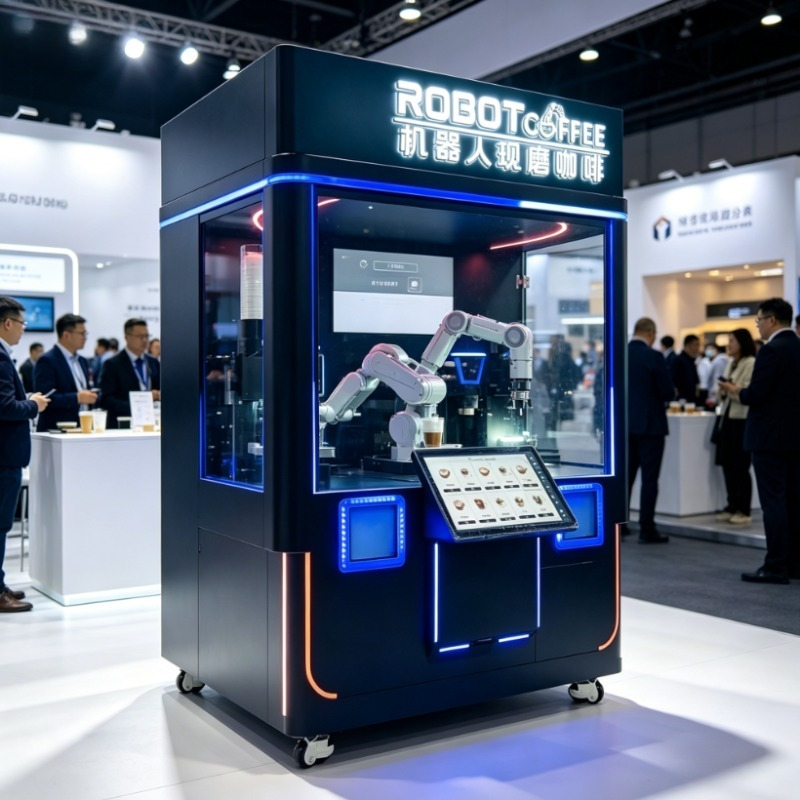 Coffee Equipment Service - Индивидуальный 6-осевой роботизированный полностью автоматический кофейный