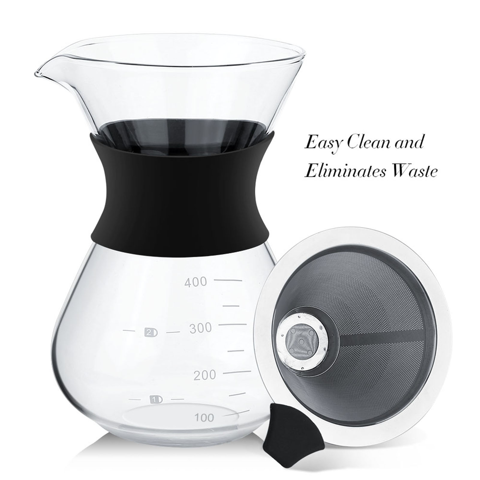 Coffee Equipment Pour Over - Ручная кофеварка с фильтром, 400 мл,