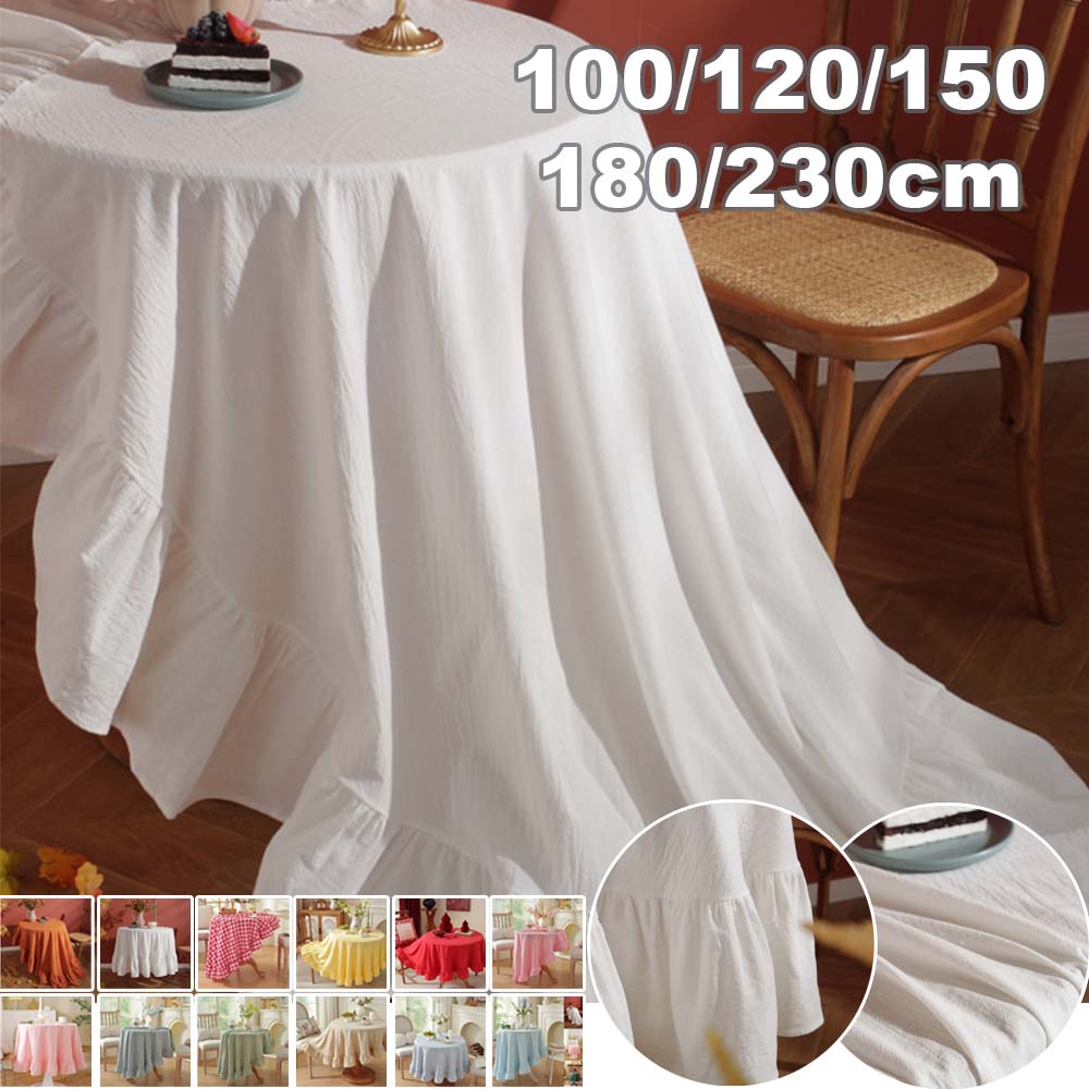 Однотонная круглая скатерть из – обзор и цена Coffee Equipment At Home